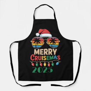 Delantal Feliz Crucero de Navidad 2025 Personalizado Navida