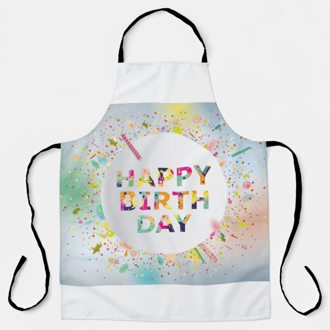 Delantal Feliz cumpleaños (Anverso)