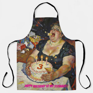 Delantal Feliz cumpleaños a mi estómago: un retrato de glot