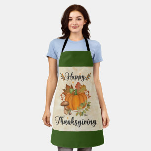 Delantal Feliz Día de Acción de Gracias, Calabaza Apron