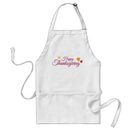 Delantal Feliz Día de Acción de Gracias con hojas de otoño