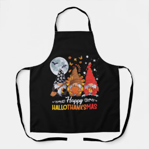 Delantal Feliz Día de Acción de Gracias Hallothanksmas Gnom
