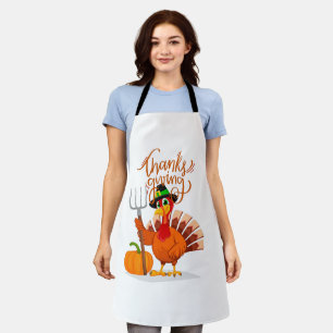 Delantal Feliz Día de Acción de Gracias Turquía