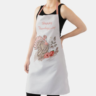 Delantal Feliz Día de Acción de Gracias Turquía Apron
