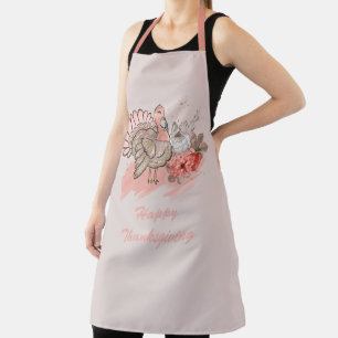 Delantal Feliz Día de Acción de Gracias Turquía Apron