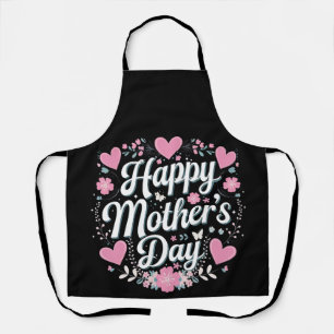 Delantal Feliz Día de la Madre Floral Bonita Mamá Abuela