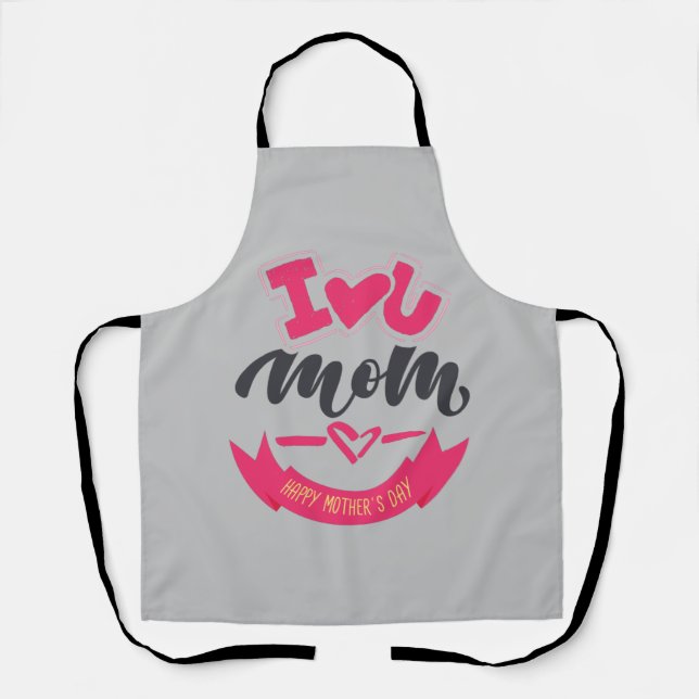 Delantal Feliz Día de la Madre Mejor Madre (Anverso)