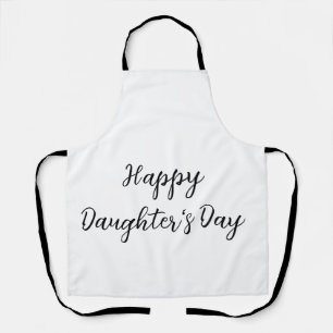 Delantal Feliz día de las hijas si.ple texto mínimo añadir 