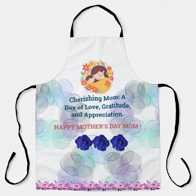DELANTAL FELIZ DÍA DE LAS MADRES APRON (Anverso)