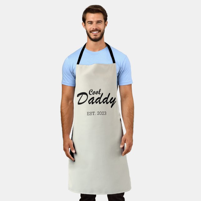 Delantal Feliz día de los padres mejores regalos personaliz (Gastado)