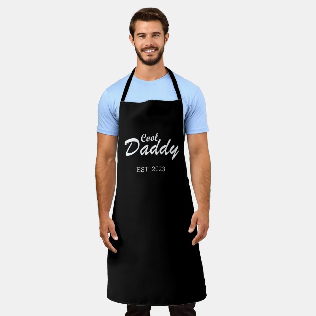 Delantal Feliz día de los padres mejores regalos personaliz (Gastado)