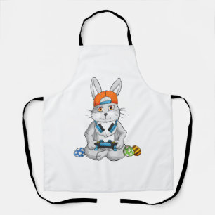 Delantal Feliz Día de Pascua Bunny Egg Gamer