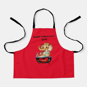 Delantal Feliz Día de San Valentín Niños Cocina El