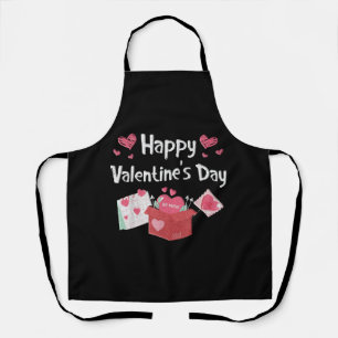 Delantal Feliz día de San Valentín Sé Mío Corazones Lindos