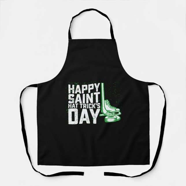 Delantal Feliz Día de Santa Gorra Trick's Day Hockey sobre  (Anverso)