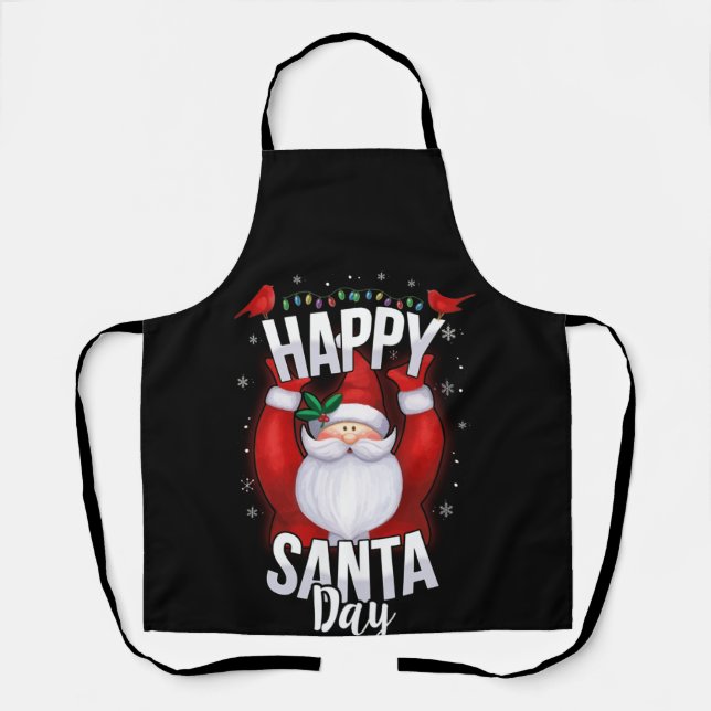 Delantal Feliz Día de Santa Navidades de camisetas regalo d (Anverso)