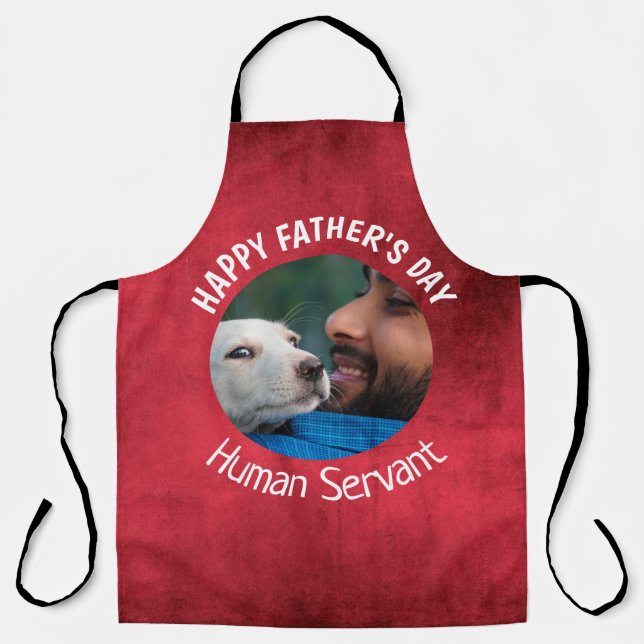 Delantal Feliz Día del Padres Personalizado de Funcionarios (Anverso)