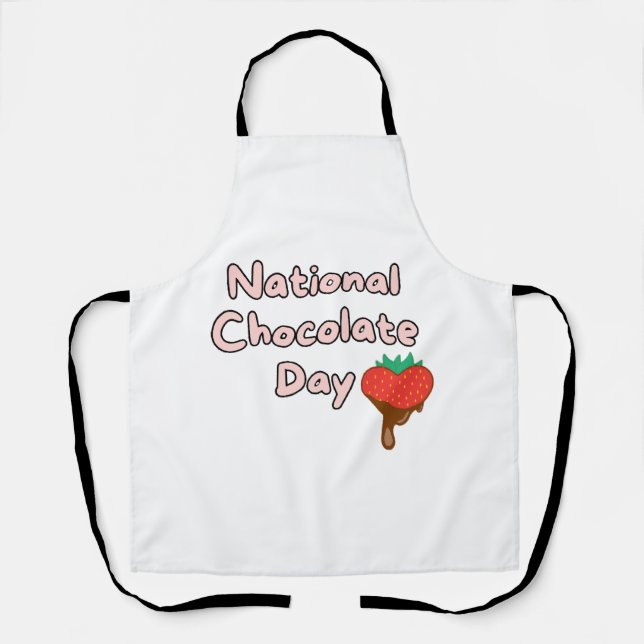 Delantal Feliz día nacional del chocolate (Anverso)