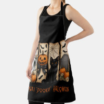 Feliz Gato Negro Fantasma De Halloween