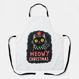 Delantal Feliz Gatomidad Gato Navidad Lindo Gatito Gatos Sa