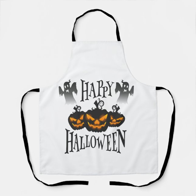 Delantal Feliz Halloween (Anverso)