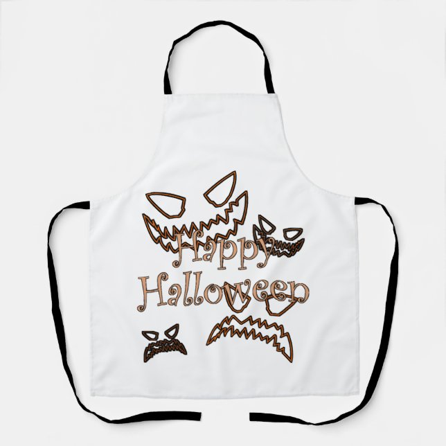 Delantal Feliz Halloween (Anverso)