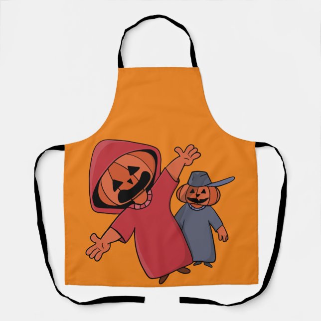 Delantal Feliz Halloween a tus amigos (Anverso)