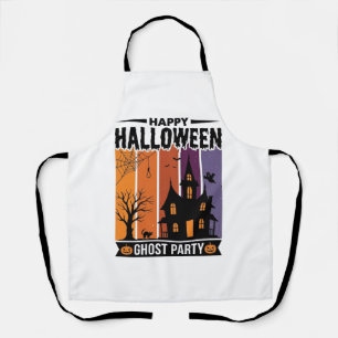 Delantal Feliz Halloween Fantasma Fiesta Casa Embrujada Cam