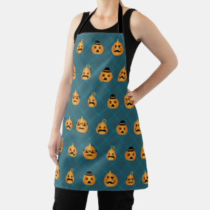 Delantal Feliz Halloween Hipster Jack O Lantern Pattern