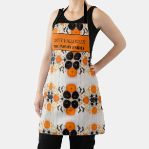Delantal Feliz Halloween Naranja Calabaza