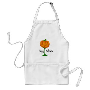 Delantal Feliz Hallowine Vaso de Vino de Calabaza Halloween