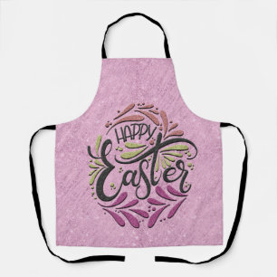 Delantal Feliz Huevo de Pascua Purpurinoso Lilac Baking Apr