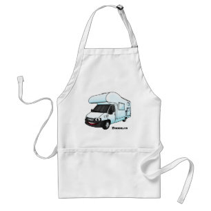 Delantal Feliz ilustracion personalizado de camperán