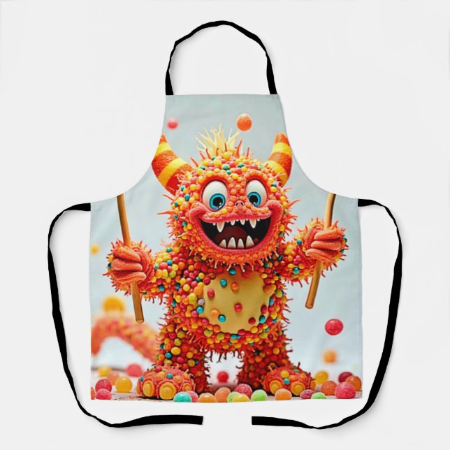 Delantal Feliz Monster Candy Delight Design (Anverso)