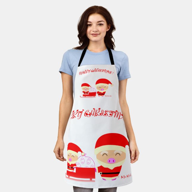 Delantal Feliz Navidad (Gastado)