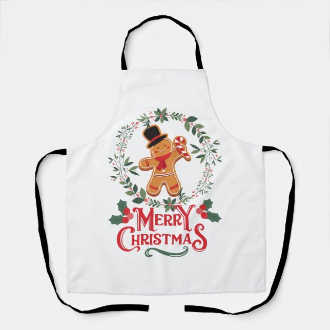 Delantal Feliz Navidad (Anverso)