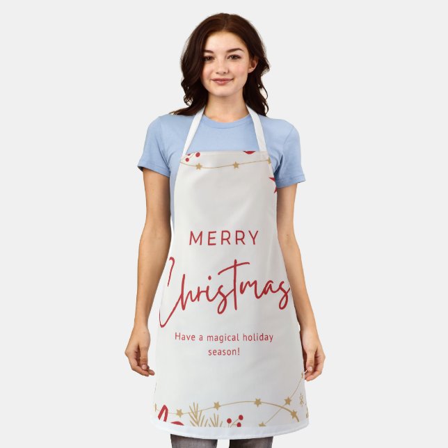Delantal Feliz Navidad (Gastado)