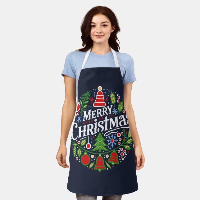 Delantal Feliz Navidad 3 (Gastado)