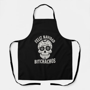 Delantal Feliz Navidad Bitchachos Divertida Navidad Sarcást