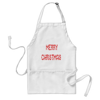 Delantal Feliz Navidad Candy Cane Font