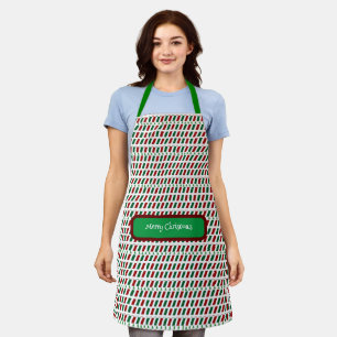 Delantal Feliz Navidad Elegante y Personalizar moderno