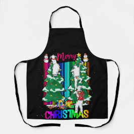 Delantal Feliz Navidad Feliz Navidad Familia Navidad Celebr