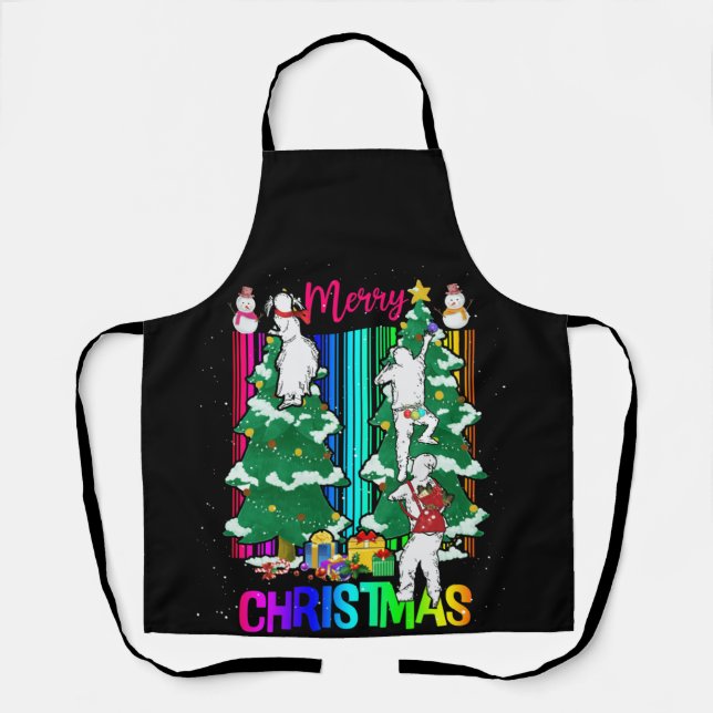 Delantal Feliz Navidad Feliz Navidad Familia Navidad Celebr (Anverso)