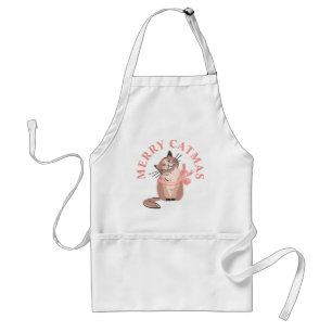 Delantal Feliz Navidad Funny Cat Christmas Present