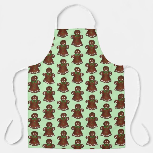 Delantal Feliz Navidad Gingerbread Lady Holiday Cookie (Anverso)
