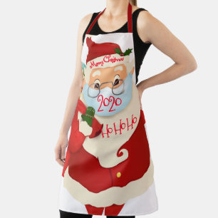 Delantal Feliz Navidad Ho Ho Ho Santa