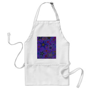 Delantal Feliz Navidad Morado oscuro, estrella del cielo de