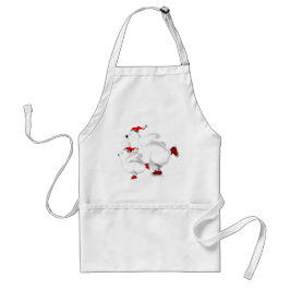 Delantal Feliz Navidad osos padre familiar