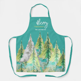 Delantal Feliz Navidad Resumen de Agua de Invierno