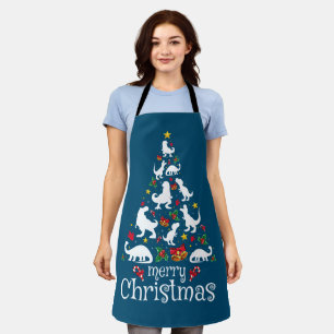 Delantal Feliz Navidad T Rex Niños Niños Navidades divertid